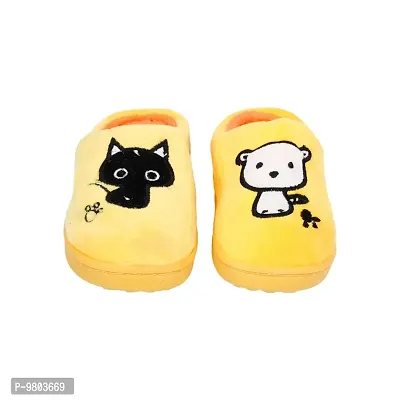 Mocy Baby Cat  Dog Design Slippers For Baby Kids-Yellow-thumb0