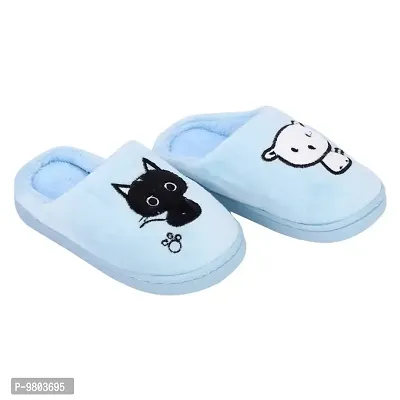 Mocy Baby Cat  Dog Design Slippers For Baby Kids-Sky Blue-thumb2