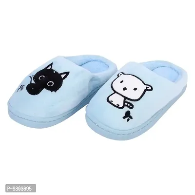 Mocy Baby Cat  Dog Design Slippers For Baby Kids-Sky Blue-thumb5