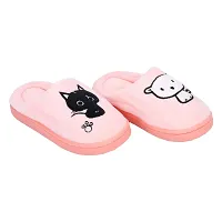 Mocy Baby Cat  Dog Design Slippers For Baby Kids-Baby Pink-thumb1