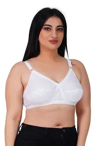 AISLE FASHION Women's Cotton Plus Size for Heavy Bust Full Coverage Non-Padded Non-Wired Everyday Bra-thumb3