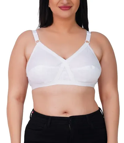 ENVIE Women's Cotton Bra/Non-Padded, Non Wired/Ladies Casual Daily Use Full  Coverage Bra