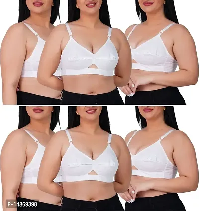 Trendy Cotton Padded Bras Combo Pack Of 6