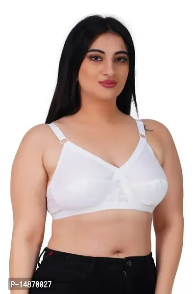 AISLE FASHION Women's Cotton Plus Size for Heavy Bust Full Coverage Non-Padded Non-Wired Everyday Bra-thumb4