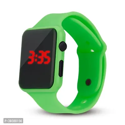 Sport LED Watches Green Color Silicone Rubber Touch Screen Digital Watches, Waterproof Bracelet Wristwatch-thumb0