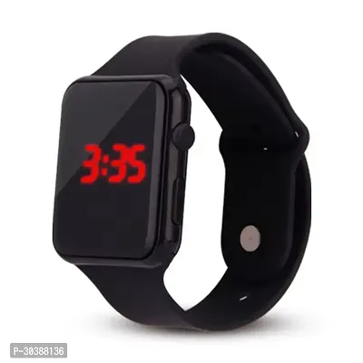 Sport LED Watches Black Color Silicone Rubber Touch Screen Digital Watches, Waterproof Bracelet Wristwatch-thumb0