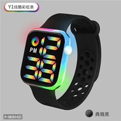 Sport Touch waterproof LED flash watch Luminous digital watch silicone breathable strap-thumb0