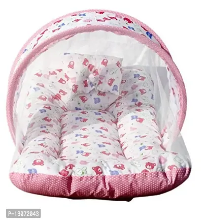 PINAK Cotton Infants Washable Baby Folding Mosquito Net-thumb3
