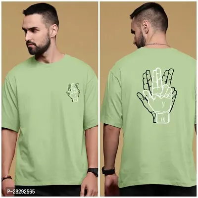 Stylish Cotton Blend Printed T-shirt For Men