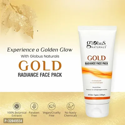 Gold Radiance Anti Ageing  Brightening Face Pack, Set of 2, 100 gms-thumb2