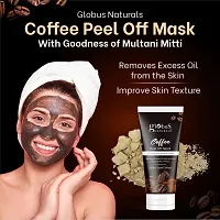 Natural Brightening  Anti Acne Peel Off Mask Combo For Women - Coffee Peel Off Mask  Glycolic  1% Salicylic Acid Peel Off Mask- Set Of 2-thumb2