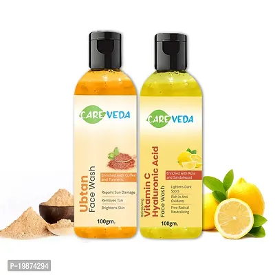 Natural Niacinamide Face Wash  Vitamin C  Hyaluronic Acid Face Wash Combo, Set Of 2