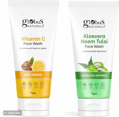 Vitamin C  Aloevera Face Wash, Set of 2, 150g-thumb0