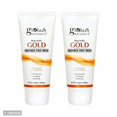 Gold Radiance Anti Ageing  Brightening Face Wash, Set of 2,  100 ml