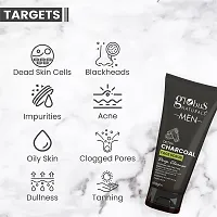 Anti Pollution  Anti Acne Charcoal Face Scrub, 100 g-thumb2