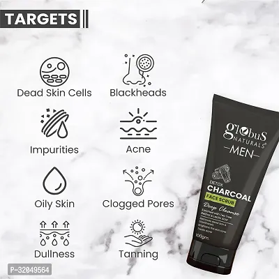 Anti Pollution  Anti Acne Charcoal Face Scrub, 100 g-thumb3