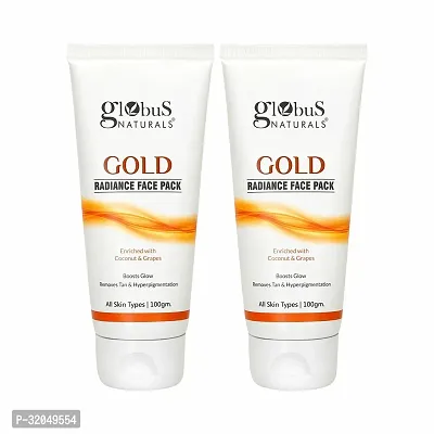 Gold Radiance Anti Ageing  Brightening Face Pack, Set of 2, 100 gms-thumb0