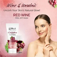 Natural Ultimate Peel-Off Luxury Combo - Red Wine, Gold, And Kesar Chandan Peel Off Mask,100 Gm, Set Of 3-thumb3