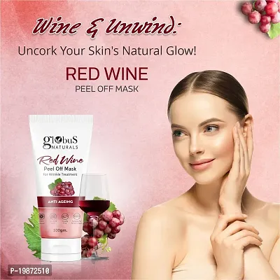 Natural Ultimate Peel-Off Luxury Combo - Red Wine, Gold, And Kesar Chandan Peel Off Mask,100 Gm, Set Of 3-thumb4