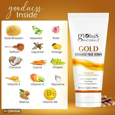 Gold Radiance Anti Ageing  Brightening Face Scrub  100 gms-thumb4