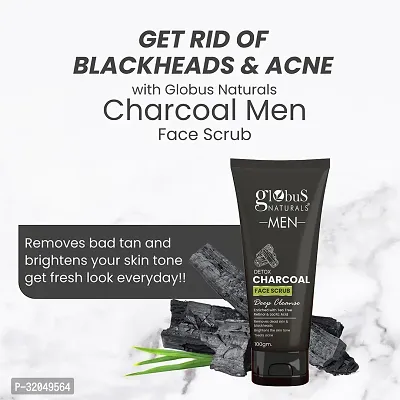 Anti Pollution  Anti Acne Charcoal Face Scrub, 100 g-thumb2