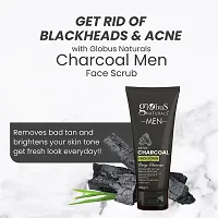 Anti Pollution  Anti Acne Charcoal Face Scrub, Set of 2, 100 g-thumb1