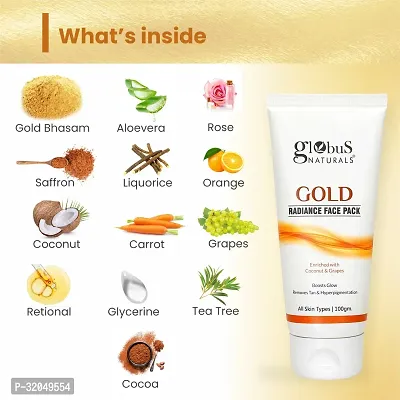 Gold Radiance Anti Ageing  Brightening Face Pack, Set of 2, 100 gms-thumb5