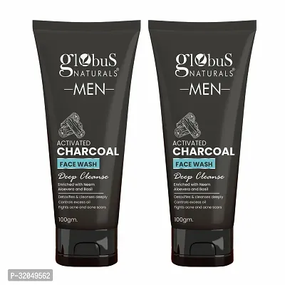 Anti Pollution  Anti Acne Charcoal Face Wash, Set of 2, 100 gms-thumb0