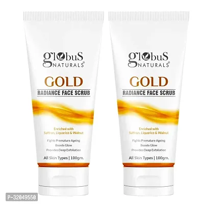 Gold Radiance Anti Ageing  Brightening Face Scrub, Set of 2,  100g