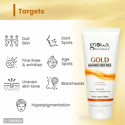 Gold Radiance Anti Ageing  Brightening Face Pack, Set of 2, 100 gms-thumb3