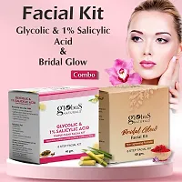 Natural Facial Kit Combo-Acne,Pimple Clear Glycolic  Skin Lightening Bridal Glow Facial Kit, For All Skin Types-thumb1