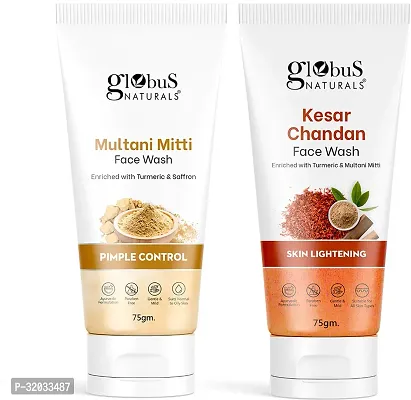 Multani Mitti  Kesar Chandan Face Wash, Set of 2,  150 g