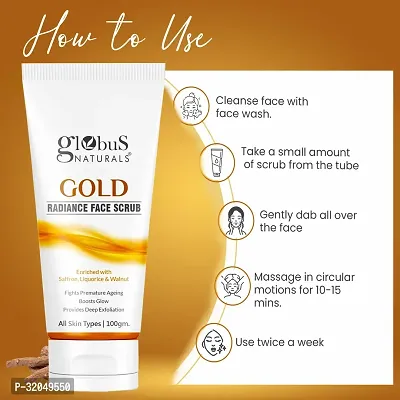 Gold Radiance Anti Ageing  Brightening Face Scrub, Set of 2,  100g-thumb5