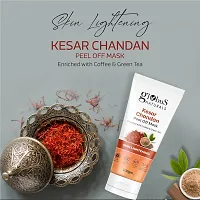 Natural Ultimate Peel-Off Luxury Combo - Red Wine, Gold, And Kesar Chandan Peel Off Mask,100 Gm, Set Of 3-thumb2