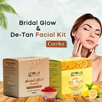 Natural Facial Kit Combo-Skin Lightening Bridal Glow  Tan Removal De-Tan Facial Kit, For All Skin Types-thumb1