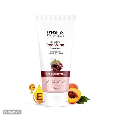 Globus Naturals Red Wine Hydrating Face Wash, Enriched With Rosemary  Honey, Wrinkle Control Formula, Natural, Gentle  Mild, Suitable For All Skin Types, 75 gm-thumb4