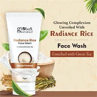 Globus Naturals Radiance Rice Face Wash, Enriched With Green Tea, For Skin Brightening, Suitable For All Skin Types, 75 gm-thumb3