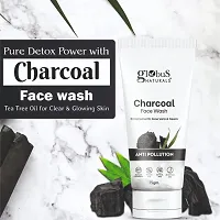 Globus Naturals Anti Pollution Charcoal Face Wash, Enriched with Tea Tree Oil, For Oily  Acne Prone Skin, 75 gm-thumb2