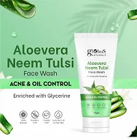 Globus Naturals Aloe vera Neem Tulsi Enriched With Glycerin  Oil Control Formula Men  Women All Skin Types Face Wash  75gm-thumb2