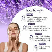 Globus Naturals Purifying Lavender Face Wash, Enriched With Niacinamide  Pearl, Hydro Boost Formula, Natural, Gentle  Mild, Suitable Normal to Dry Skin, 75 gm-thumb4