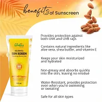 Globus Remedies Glosika Sunscreen Lotion, SPF 50 PA+++ Up to 12 hrs Protection with almond  Rose Extract, Suitable For All Skin Types, 100 gm-thumb4