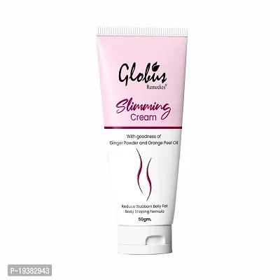 Globus Remedies Ayurvedic Slimming Cream For Body Shaping, Toning  Inch Loss, With Ginger Oil  Orange Peel, For Men  Women 50 gm-thumb0