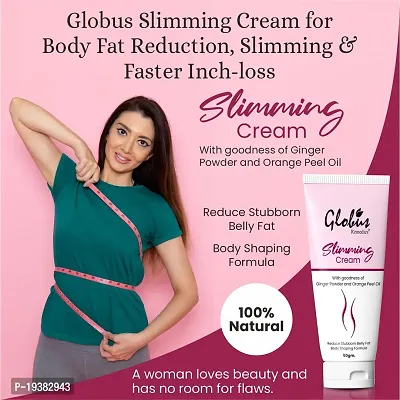 Globus Remedies Ayurvedic Slimming Cream For Body Shaping, Toning  Inch Loss, With Ginger Oil  Orange Peel, For Men  Women 50 gm-thumb5