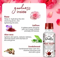 Globus Remedies Ayurvedic Rose Water Facial Toner with Goodness of Saffron, Aloe Vera  Sandalwood, 100 ml-thumb4