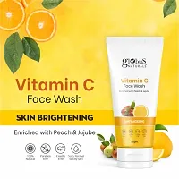 Globus Naturals Anti-Ageing Skin Brightening Vitamin C Face Wash, Enriched with Peach  Jujube, Skin Illuminating  Tan Removal Formula, For All Skin Types,  (75 g)( pack of 2 )-thumb1