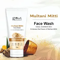 Globus Naturals Multani Mitti Face Wash, Enriched With Turmeric  Saffr-thumb3