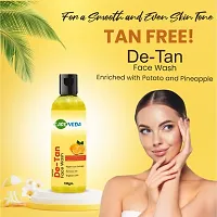 CareVeda TanFree - De-Tan Face Wash for a Smooth and Even Skin Tone, Enriched with Lemon Papaya and Banana, Suitable For All Skin Types, 100 gm-thumb2