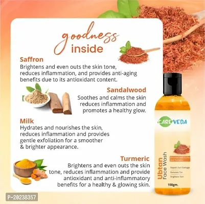 CareVeda Radiant Rituals Ubtan Face Wash with Skin-Renewing Botanicals for a Youthful Glow, Suitable For All Skin Types, 100gm-thumb4