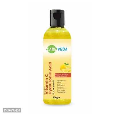 CareVeda GlowGetter - Refreshing Vitamin C  Hyaluronic Acid Face Wash, With Anti Aging Benefits, For All Skin Types, 100gm-thumb0