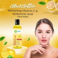 CareVeda GlowGetter - Refreshing Vitamin C  Hyaluronic Acid Face Wash, With Anti Aging Benefits, For All Skin Types, 100gm-thumb2